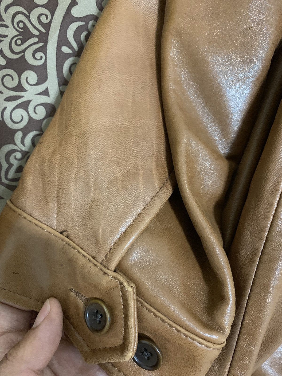 Vintage Vintage Nautica Leather Jacket Size US L / EU 52-54 / 3 - 14 Thumbnail