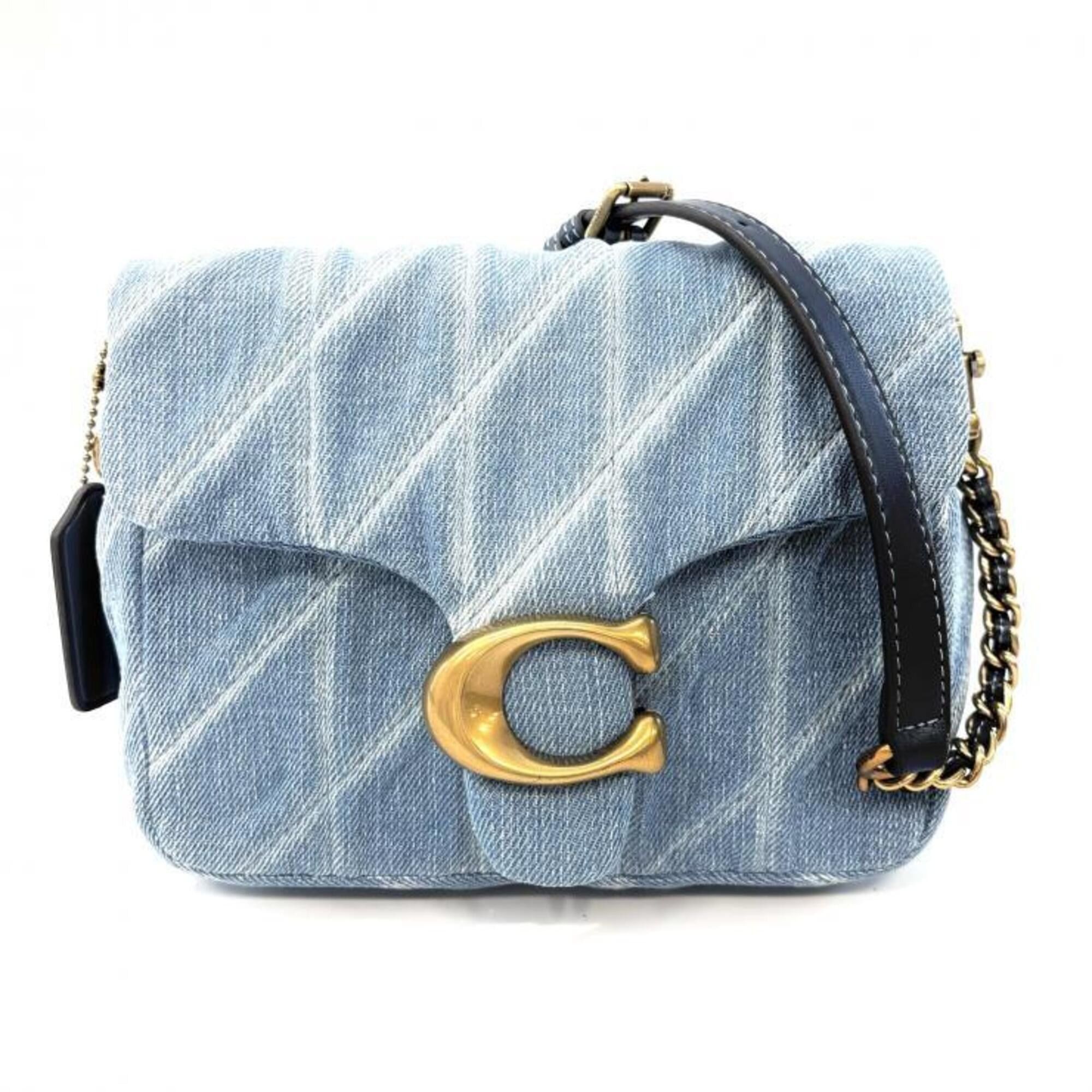 Coach COACH Times Square Tabby Shoulder Bag, Quilted Denim Blue Size ONE SIZE - 2 Thumbnail