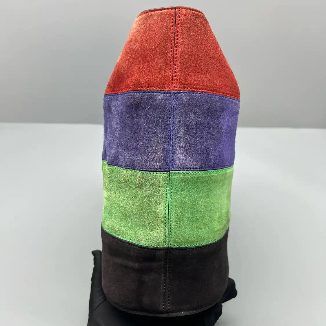 Celine CELINE bucket bag multi-color suede shoulder bag Size ONE SIZE - 2 Thumbnail