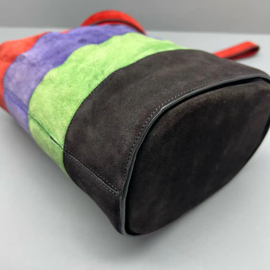 Celine CELINE bucket bag multi-color suede shoulder bag Size ONE SIZE - 15 Thumbnail