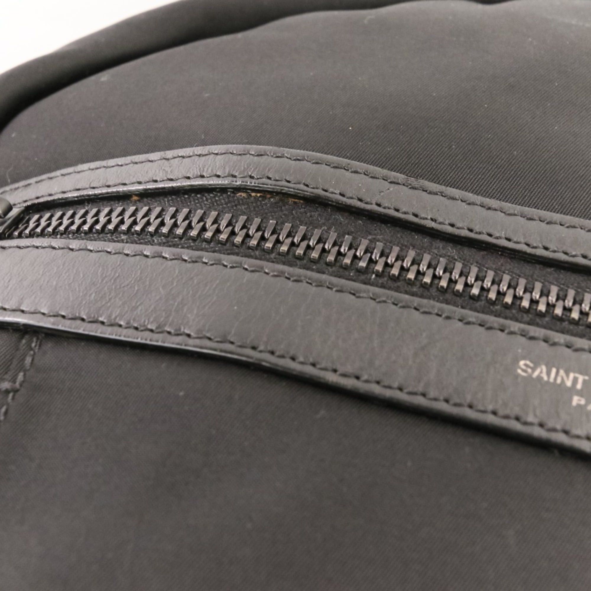 Yves Saint Laurent Yves Saint Laurent SAINT LAURENT PARIS CITY Trekking Backpack, Daypack, 649765, Black, Men's & Women's Size ONE SIZE - 16 Thumbnail