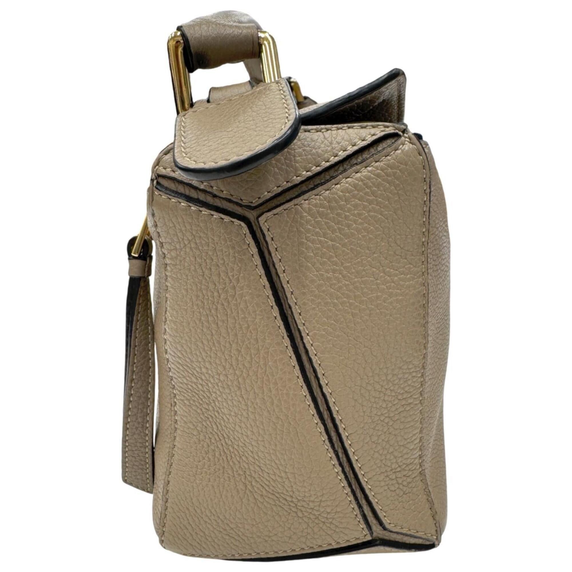 Loewe LOEWE Puzzle Bag Small Calfskin Greige Shoulder for Women Size ONE SIZE - 4 Thumbnail
