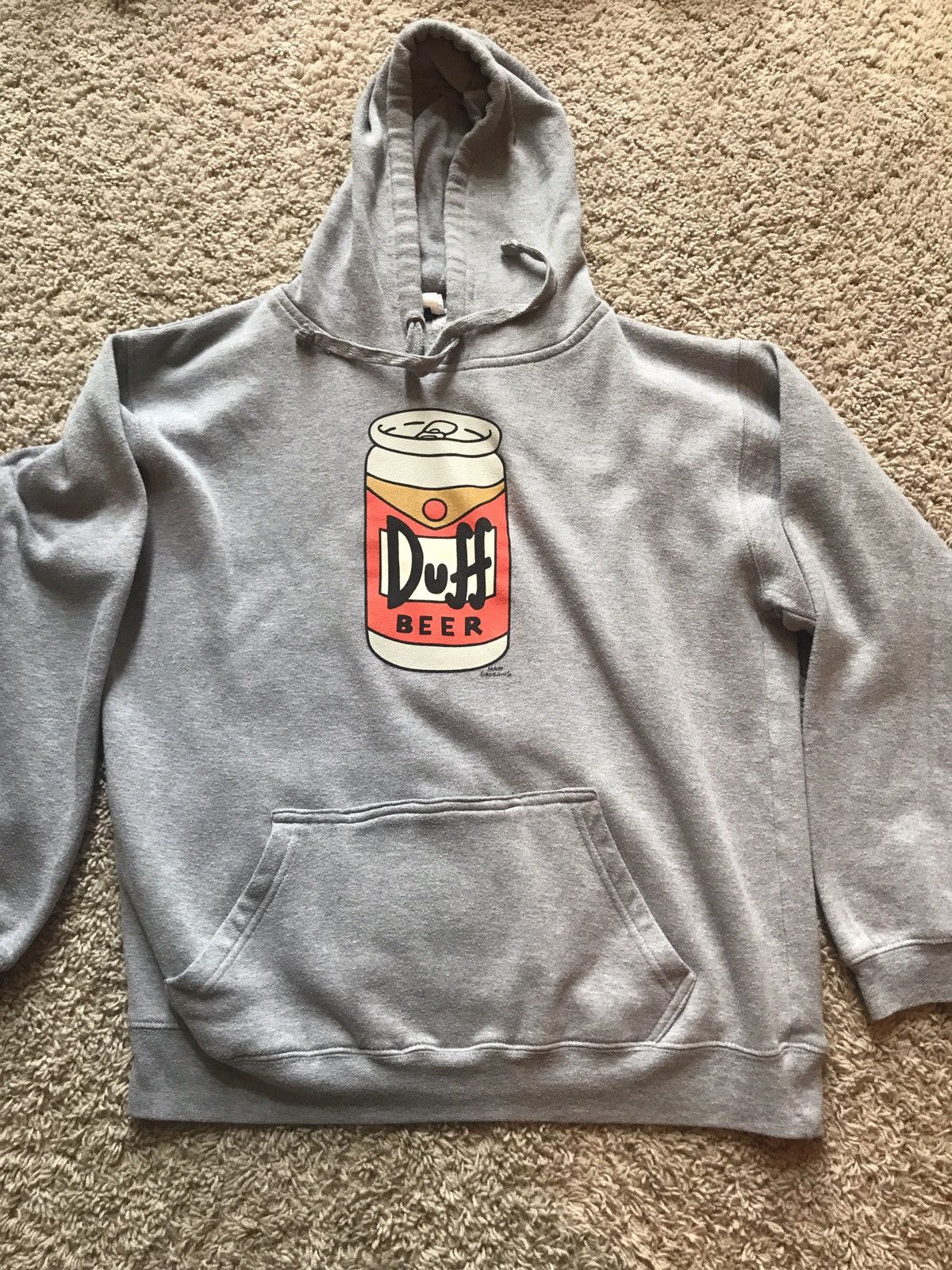 Duff beer hoodie on sale with bottle opener