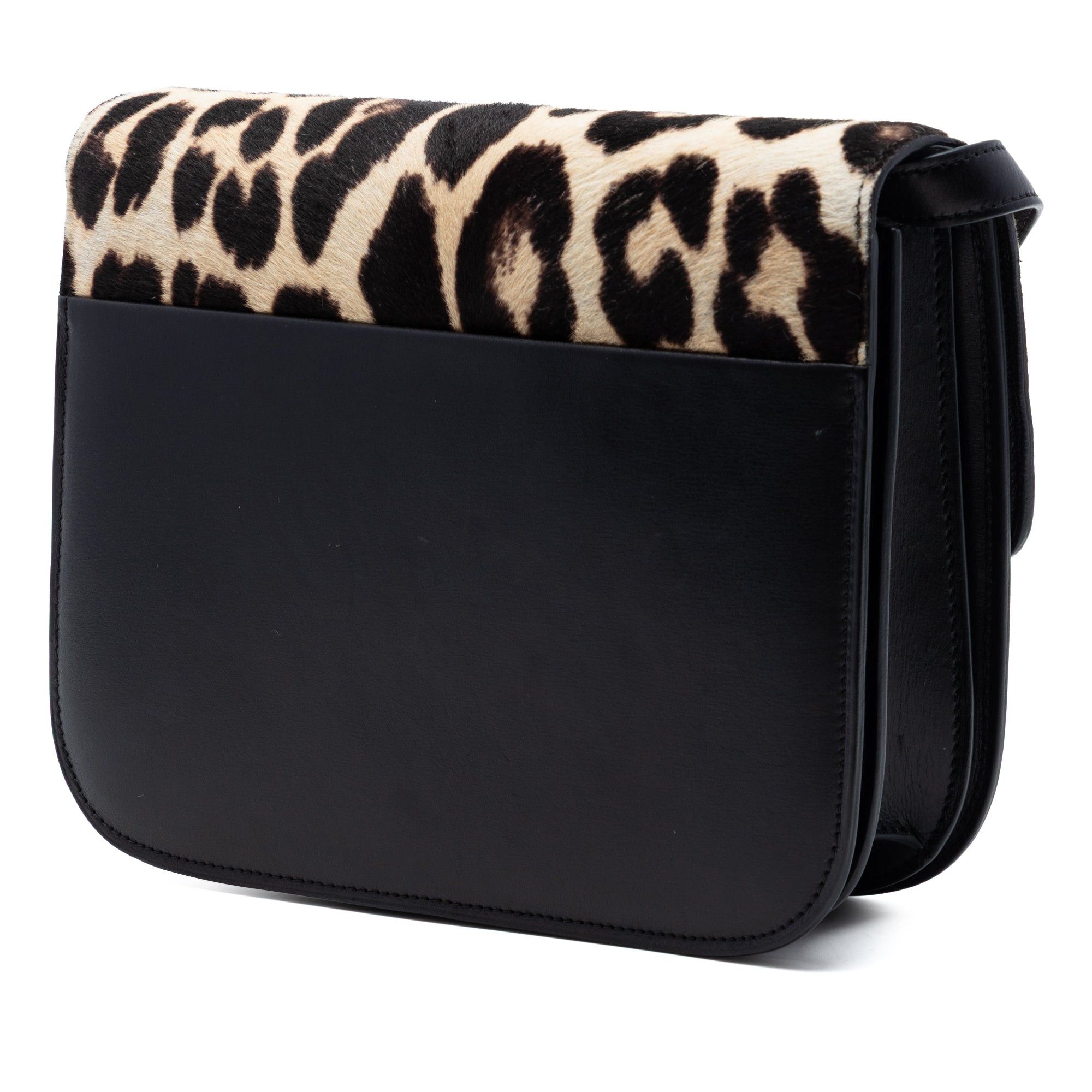 Celine Calfskin and Leopard Print Pony Hair Classic Box Size ONE SIZE - 2 Thumbnail