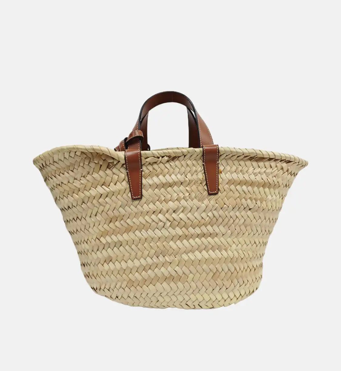 Celine CELINE TEEN TRIOMPHE CELINE CLASSIC beige straw woven shoulder bag handbag cross Size ONE SIZE - 5 Thumbnail