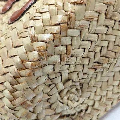 Celine CELINE TEEN TRIOMPHE CELINE CLASSIC beige straw woven shoulder bag handbag cross Size ONE SIZE - 9 Thumbnail