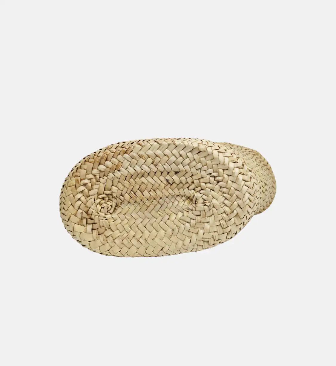 Celine CELINE TEEN TRIOMPHE CELINE CLASSIC beige straw woven shoulder bag handbag cross Size ONE SIZE - 6 Thumbnail