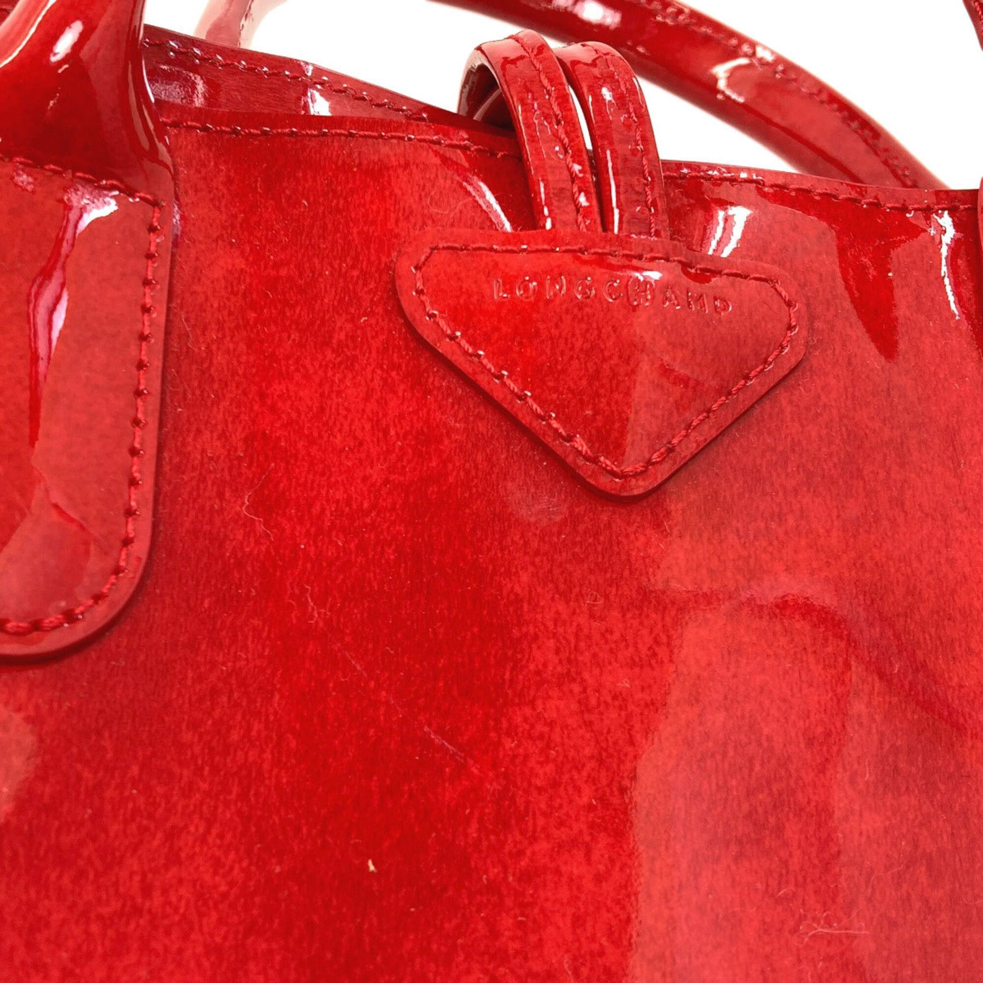 Longchamp Longchamp Le Roseau 2-Way Handbag, Enamel, Women's Size ONE SIZE - 10 Thumbnail