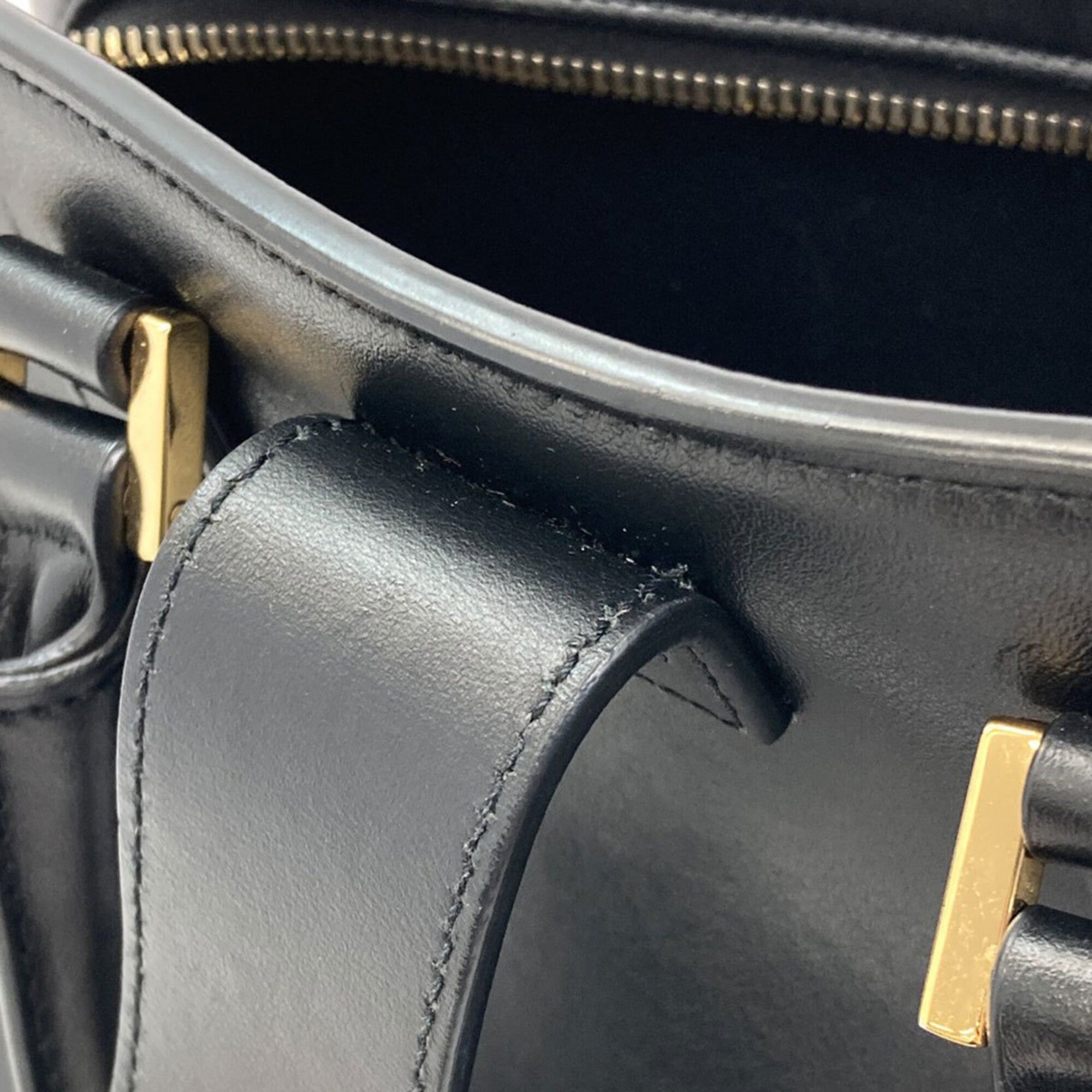 Yves Saint Laurent Yves Saint Laurent Baby Cabas 2-Way Handbag, Calfskin, Women's Size ONE SIZE - 13 Thumbnail