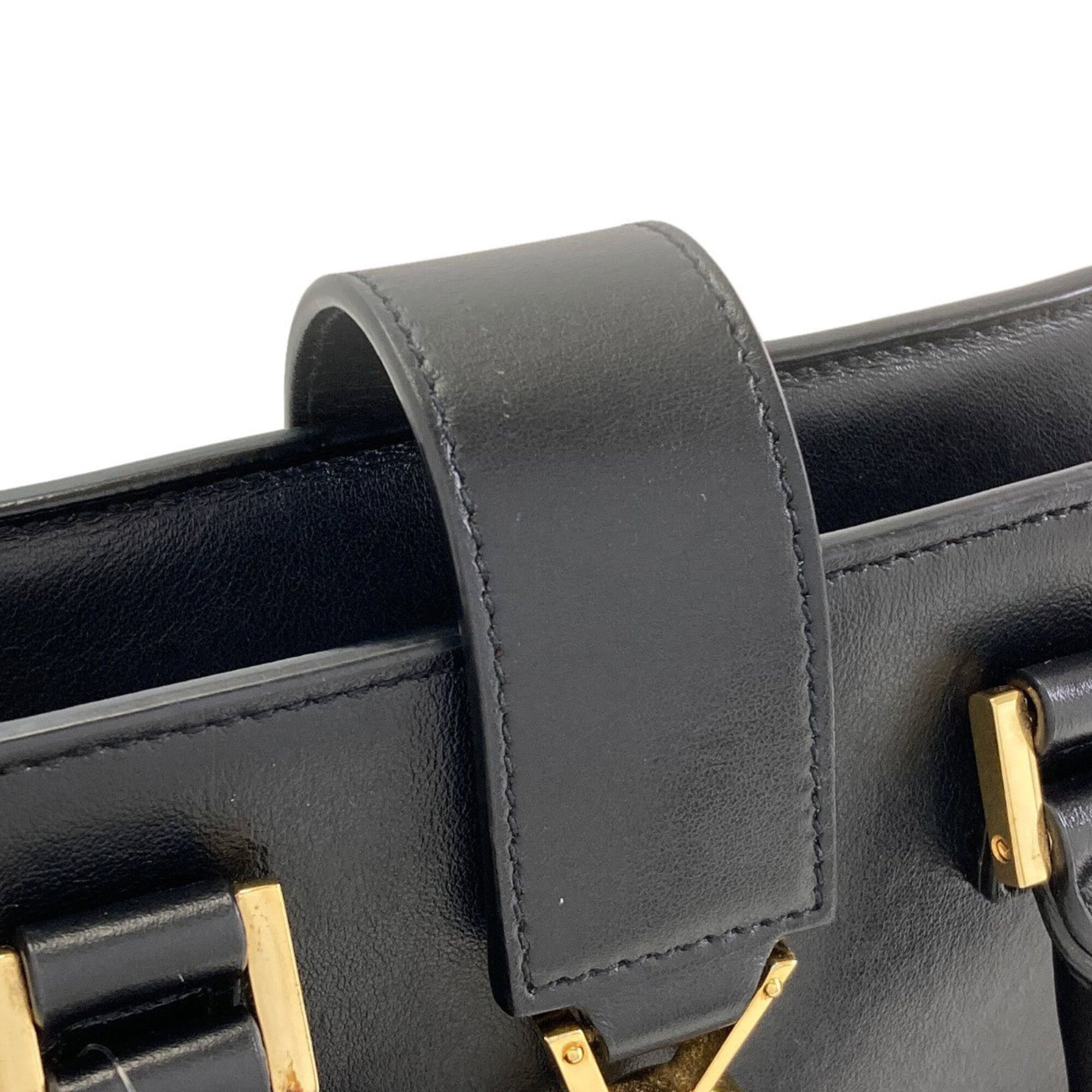 Yves Saint Laurent Yves Saint Laurent Baby Cabas 2-Way Handbag, Calfskin, Women's Size ONE SIZE - 12 Thumbnail
