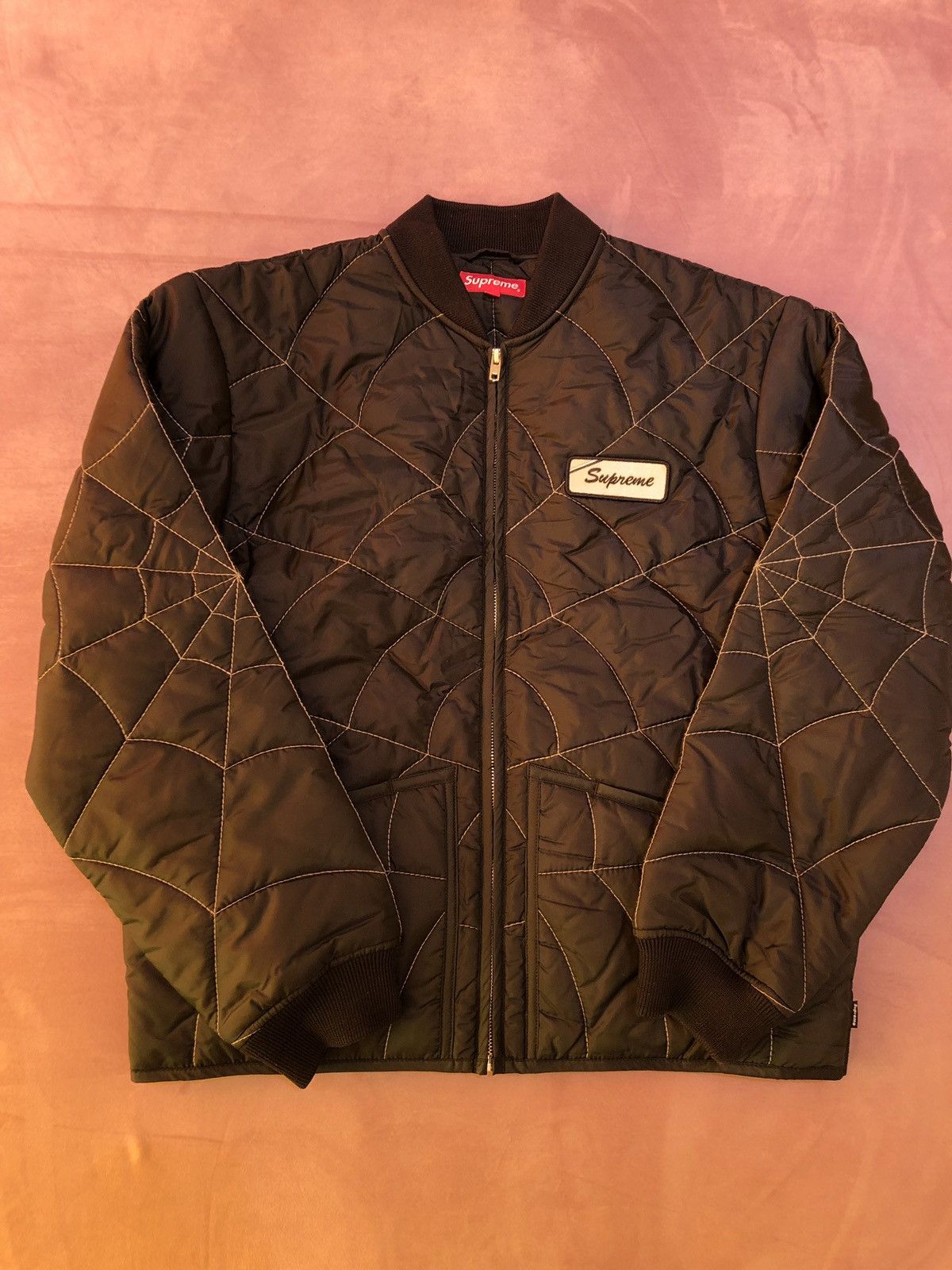 Supreme Spiderweb Quilted Work Jacket | Grailed