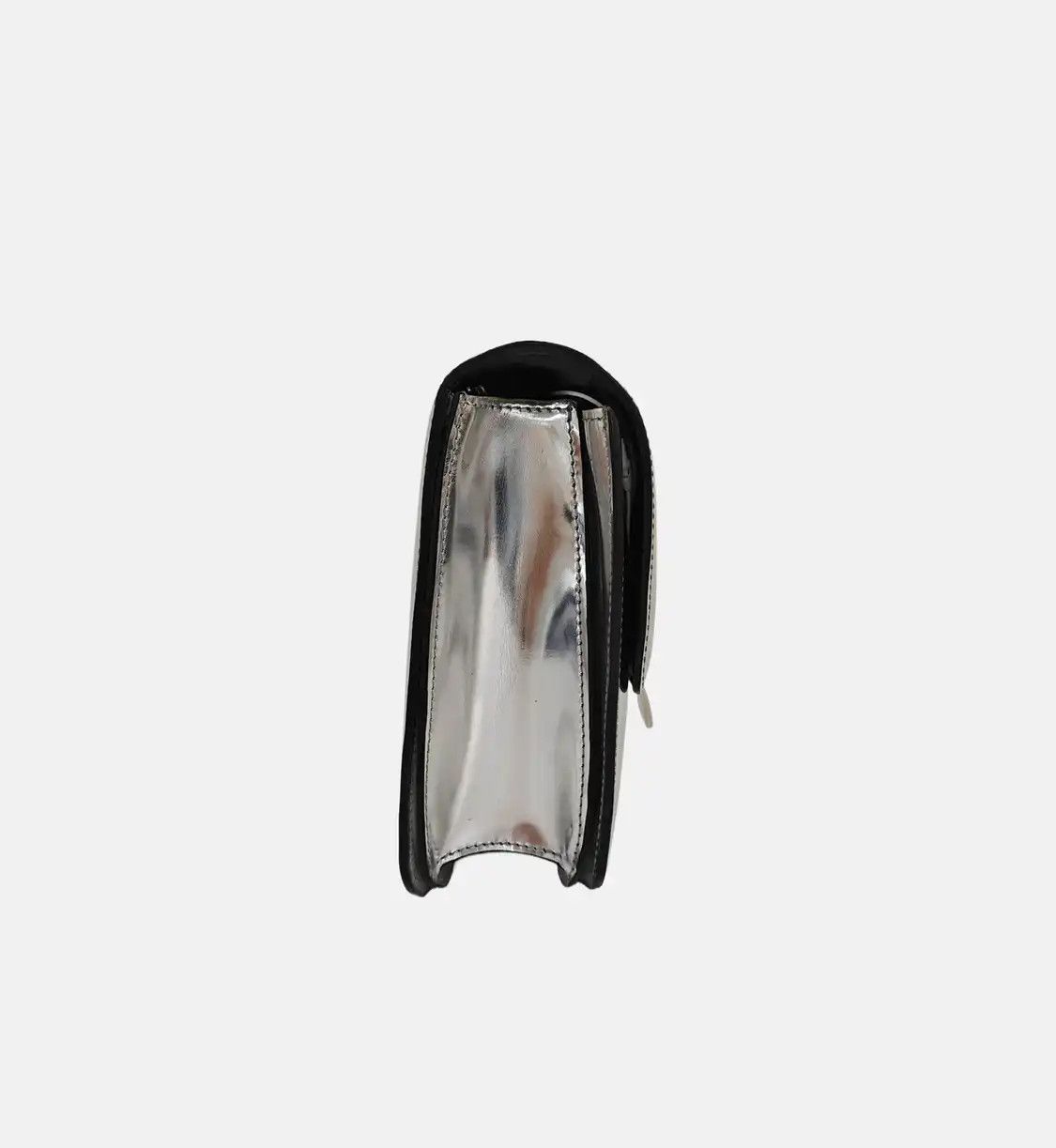 Celine CELINE CLASSIC BOX Medium silver cowhide leather tofu bag shoulder bag crossbody Size ONE SIZE - 4 Thumbnail