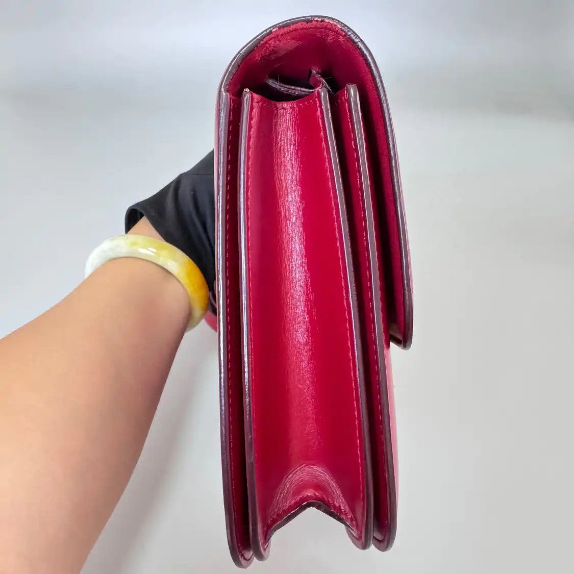 Celine CELINE CLASSIC BOX Medium red cowhide leather tofu bag crossbody bag Size ONE SIZE - 13 Thumbnail