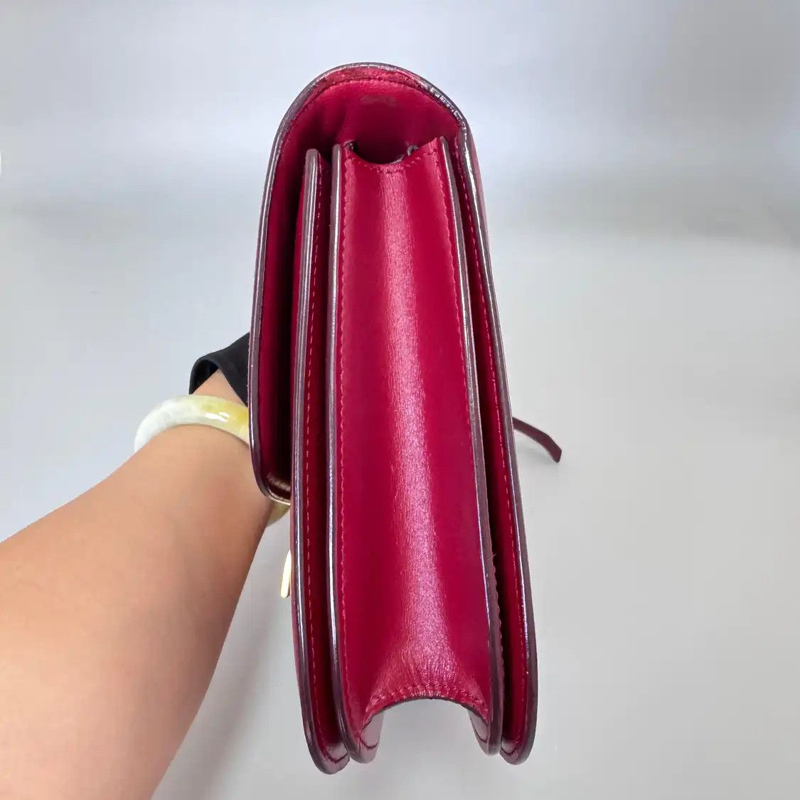 Celine CELINE CLASSIC BOX Medium red cowhide leather tofu bag crossbody bag Size ONE SIZE - 14 Thumbnail