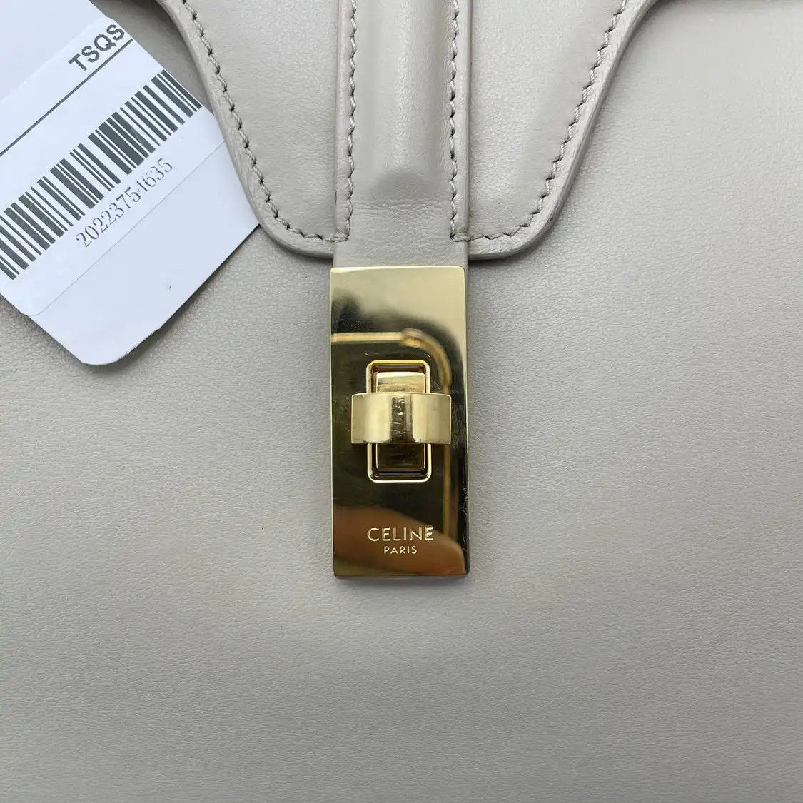 Celine CELINE 16 Medium grey browncowhide leather shoulder bag Size ONE SIZE - 8 Thumbnail