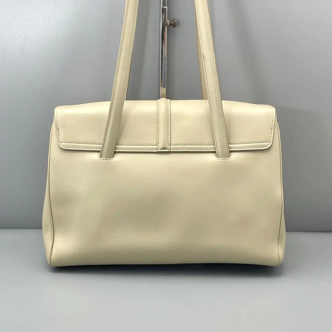 Celine CELINE 16 Medium grey browncowhide leather shoulder bag Size ONE SIZE - 4 Thumbnail