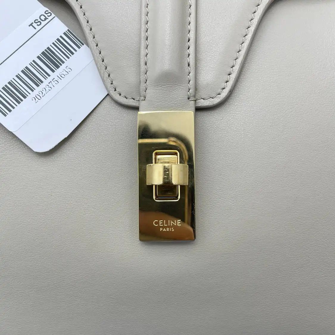 Celine CELINE 16 Medium grey browncowhide leather shoulder bag Size ONE SIZE - 11 Thumbnail