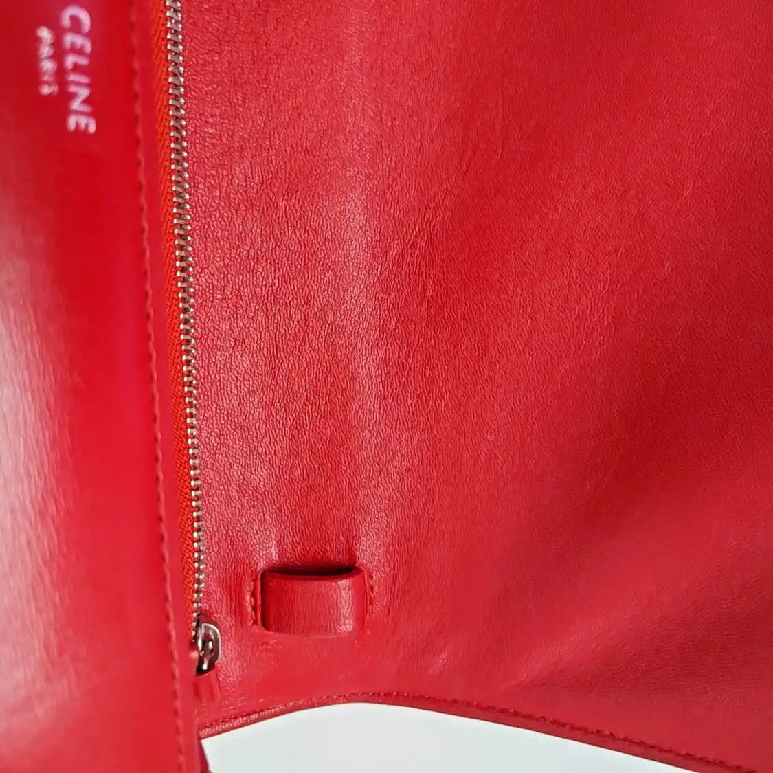 Celine CELINE CLASSIC BOX Medium red cowhide leather tofu bag shoulder bag crossbody si Size ONE SIZE - 11 Thumbnail