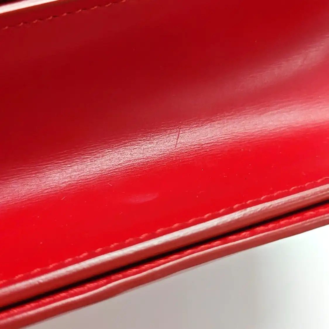 Celine CELINE CLASSIC BOX Medium red cowhide leather tofu bag shoulder bag crossbody si Size ONE SIZE - 15 Thumbnail