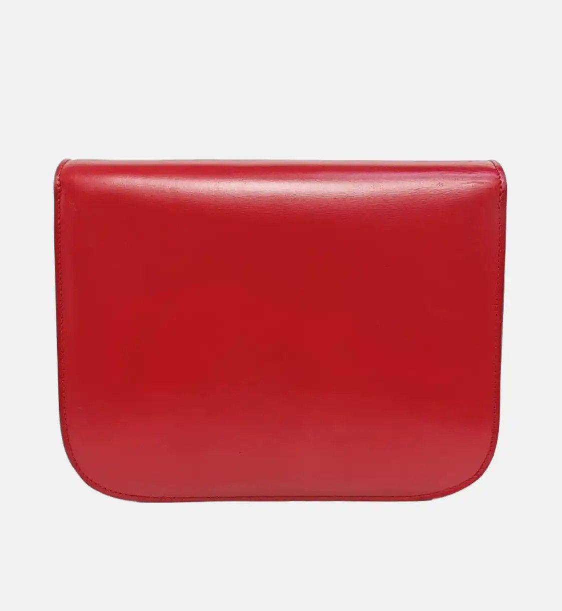 Celine CELINE CLASSIC BOX Medium red cowhide leather tofu bag shoulder bag crossbody si Size ONE SIZE - 5 Thumbnail