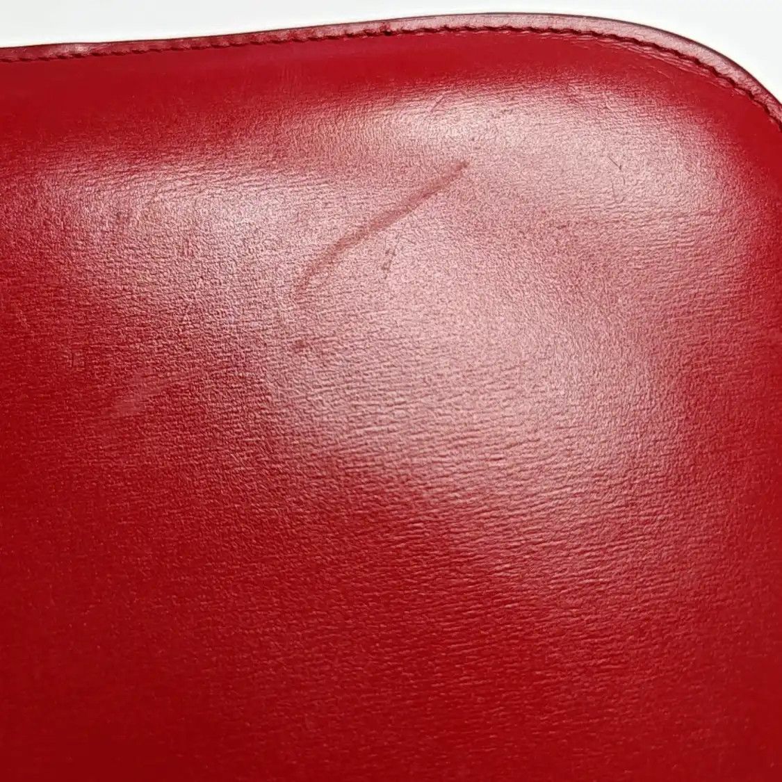 Celine CELINE CLASSIC BOX Medium red cowhide leather tofu bag shoulder bag crossbody si Size ONE SIZE - 14 Thumbnail