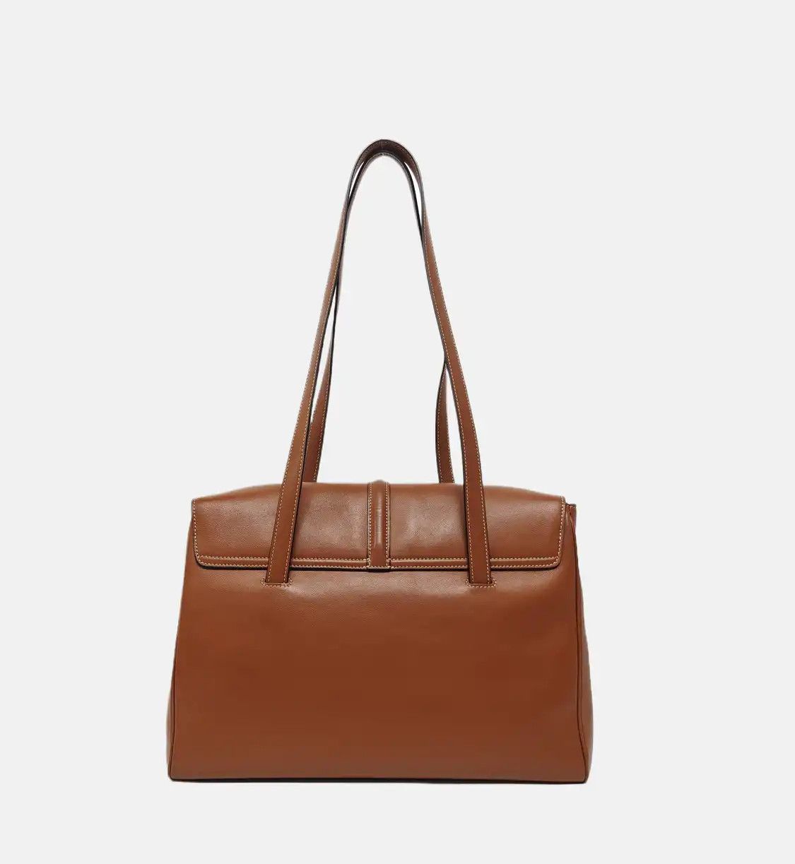 Celine CELINE 16 Medium brown cowhide leather shoulder bag handbag gold hardware Size ONE SIZE - 5 Thumbnail