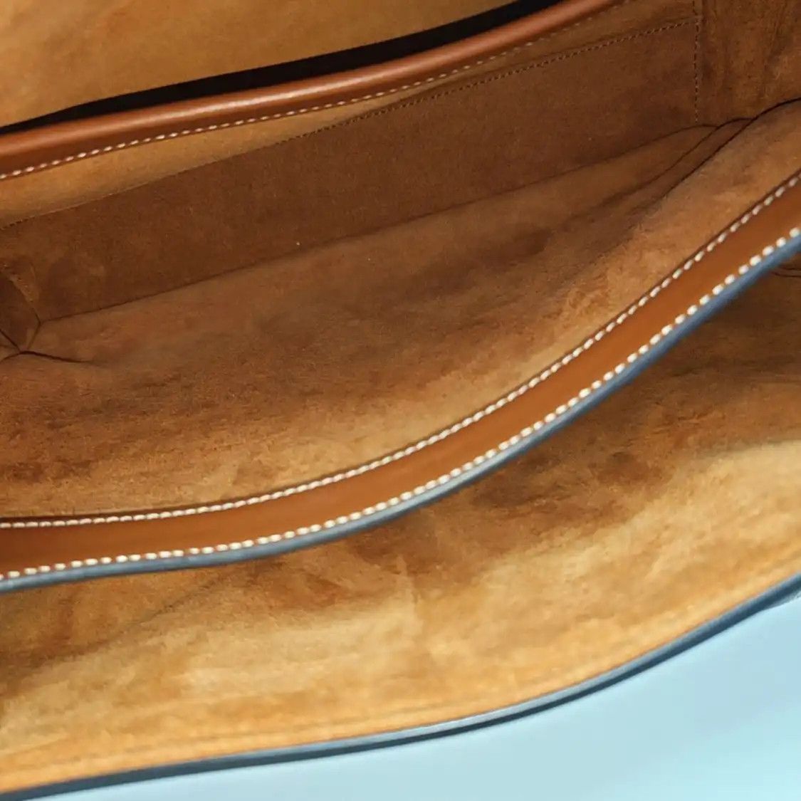 Celine CELINE 16 Medium brown cowhide leather shoulder bag handbag gold hardware Size ONE SIZE - 7 Thumbnail