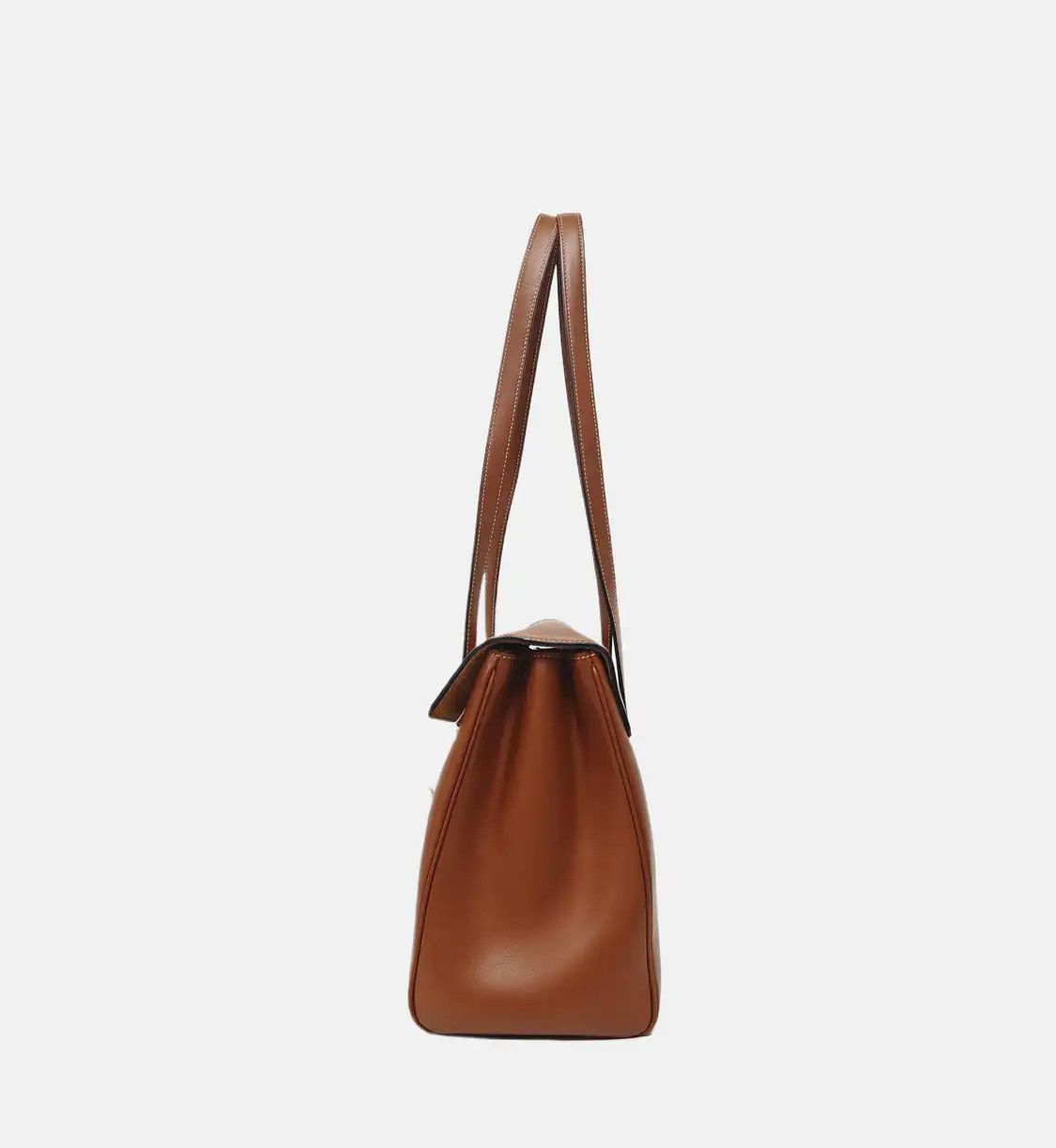 Celine CELINE 16 Medium brown cowhide leather shoulder bag handbag gold hardware Size ONE SIZE - 3 Thumbnail