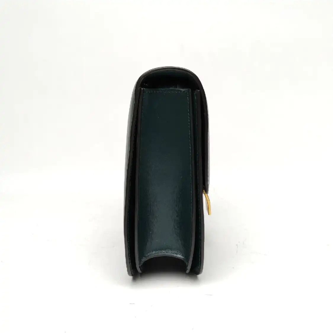 Celine CELINE CLASSIC BOX Medium green cowhide leather tofu bag shoulder bag gold hardw Size ONE SIZE - 4 Thumbnail