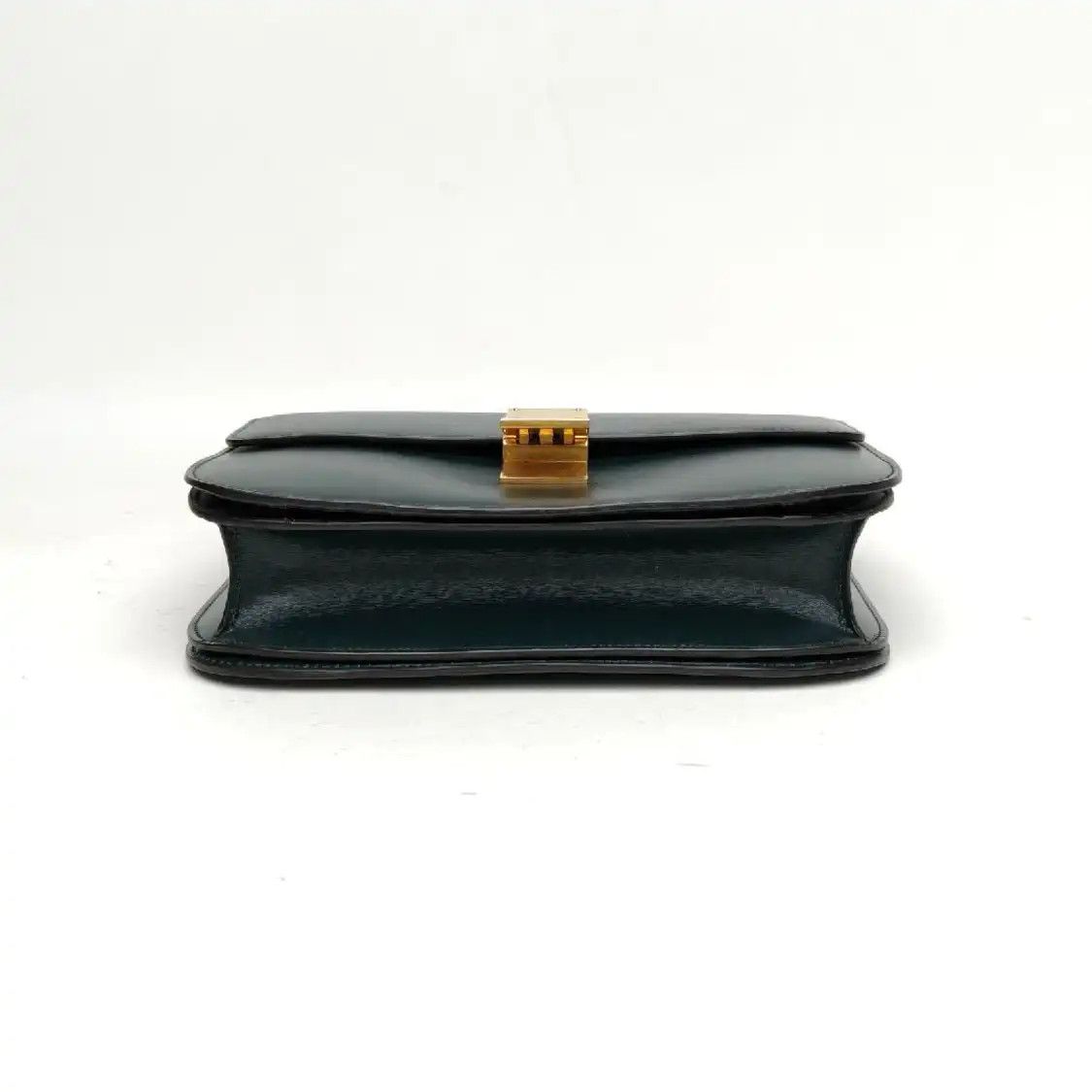Celine CELINE CLASSIC BOX Medium green cowhide leather tofu bag shoulder bag gold hardw Size ONE SIZE - 3 Thumbnail
