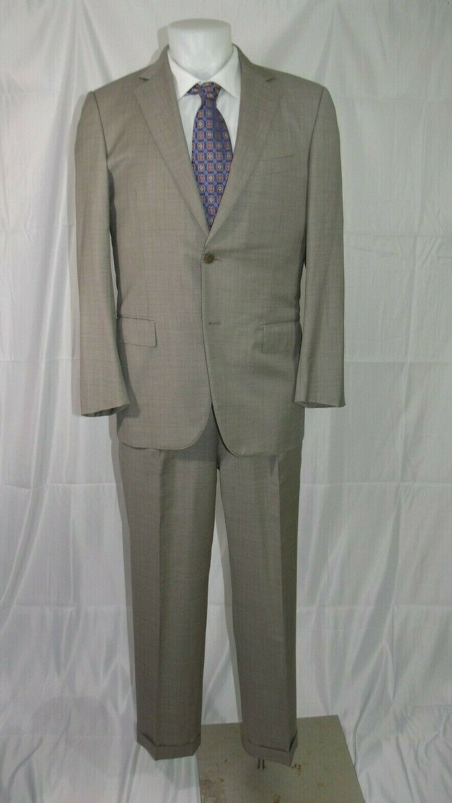 Traveller Micronsphere Two Button Silk Blend Roma Fit Suit 40R