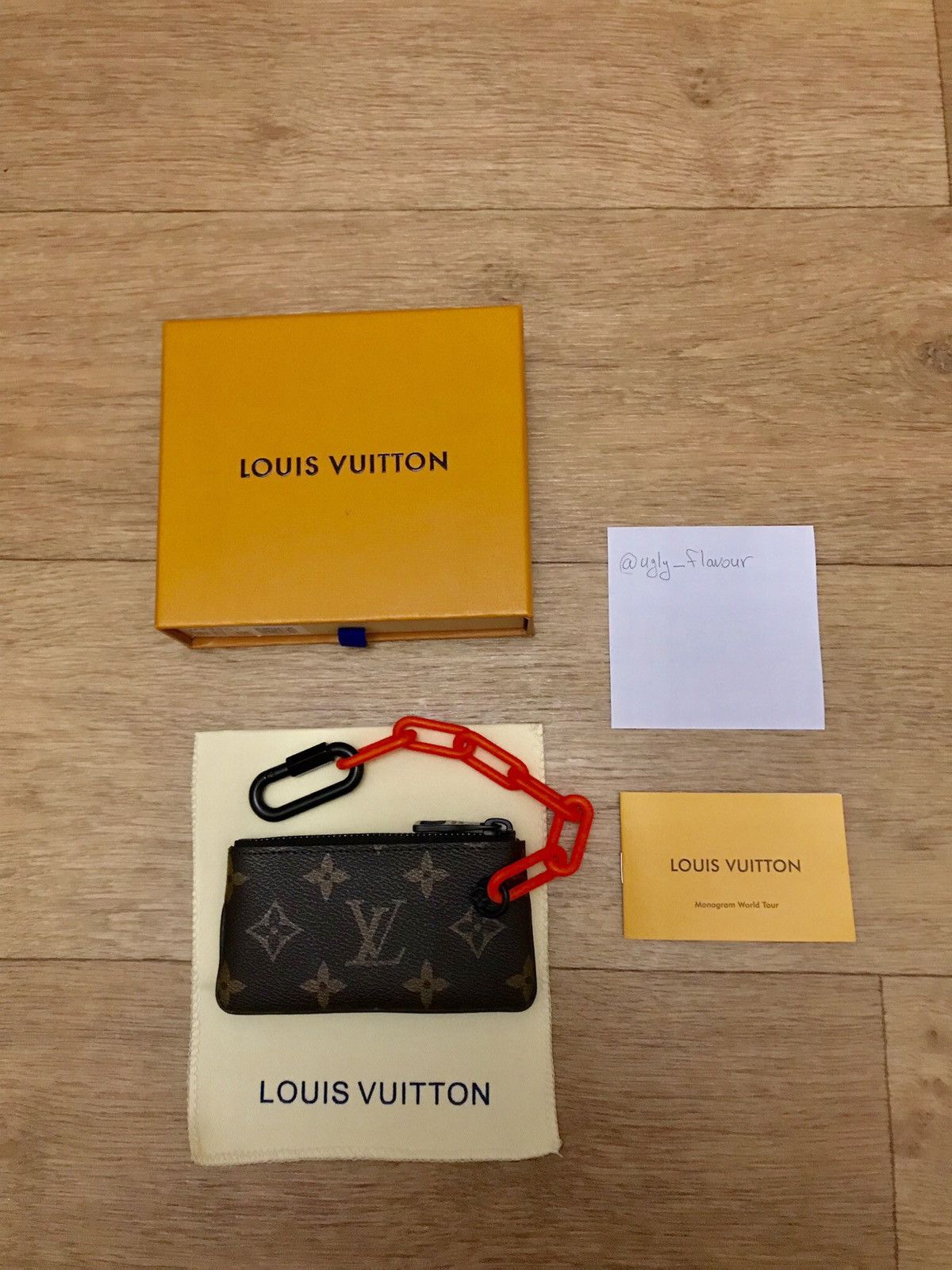 Louis Vuitton Wallet Abloh Pocket Organizer Monogram Solar Ray Orange Brown