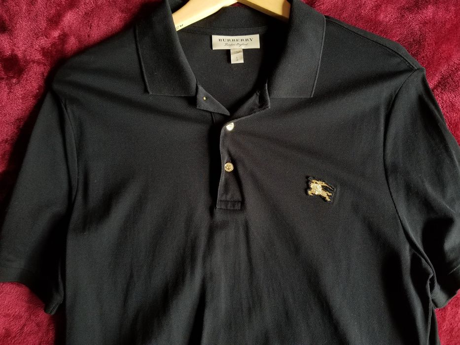 Burberry 275 retail Burberry 10k Gold Plated Polo Shirt Grailed
