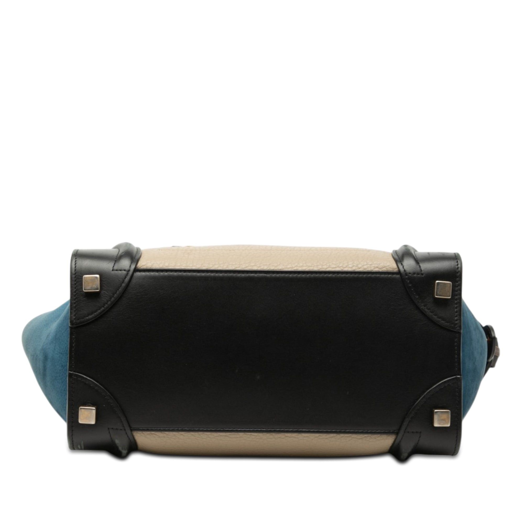 Celine Micro Tricolor Calfskin and Nubuck Luggage Tote Size ONE SIZE - 3 Thumbnail