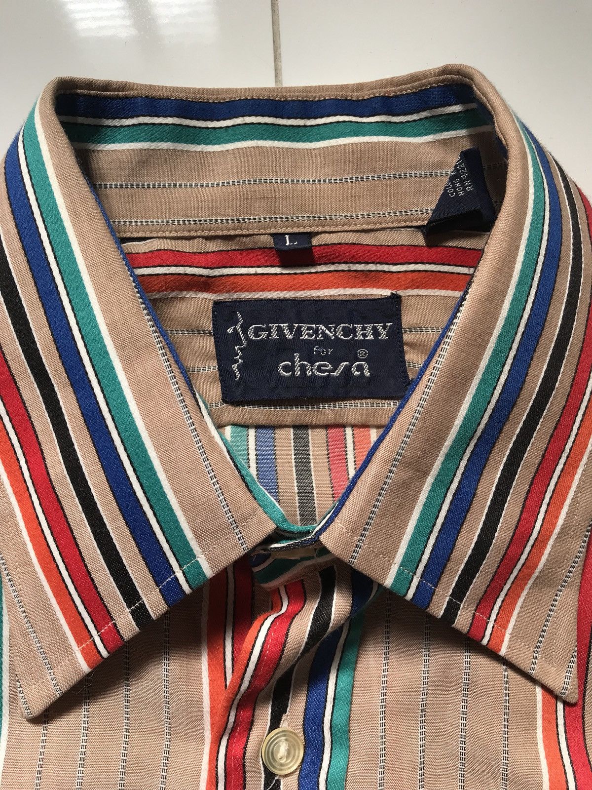 Givenchy Vintage Givenchy for Chesa Button-Up Shirt Size US L / EU 52-54 / 3 - 3 Thumbnail