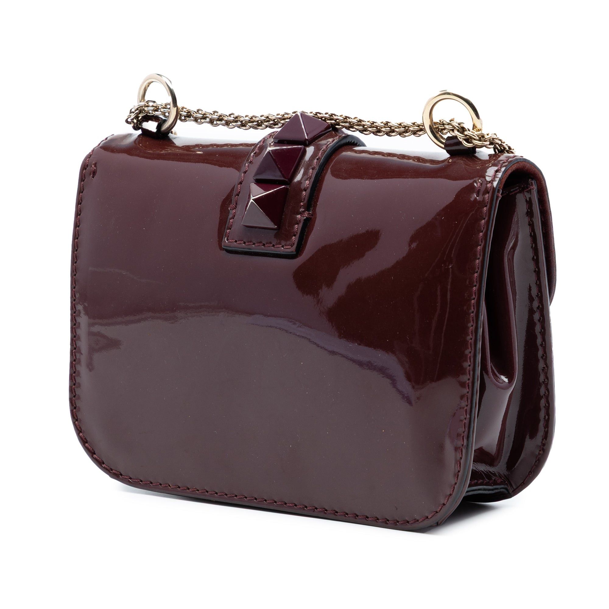 Valentino Patent Rockstud Glam Lock Crossbody Size ONE SIZE - 2 Thumbnail