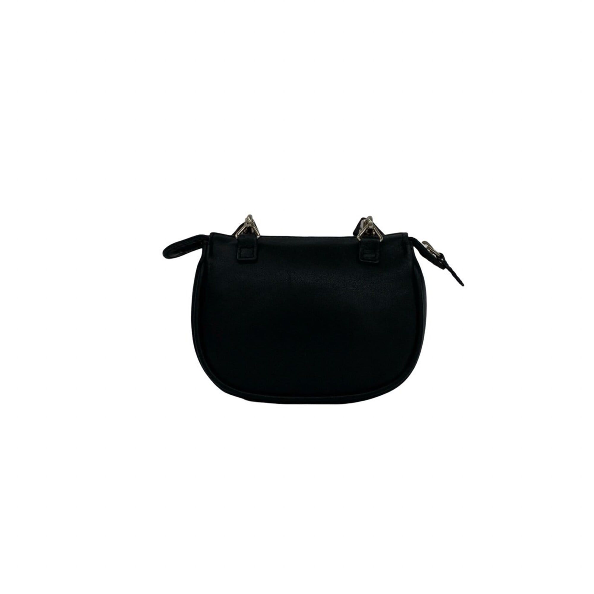 Dior Christian Dior Vintage CD Logo Hardware Leather Mini Shoulder Bag Pouch Black 06865 Size ONE SIZE - 3 Thumbnail