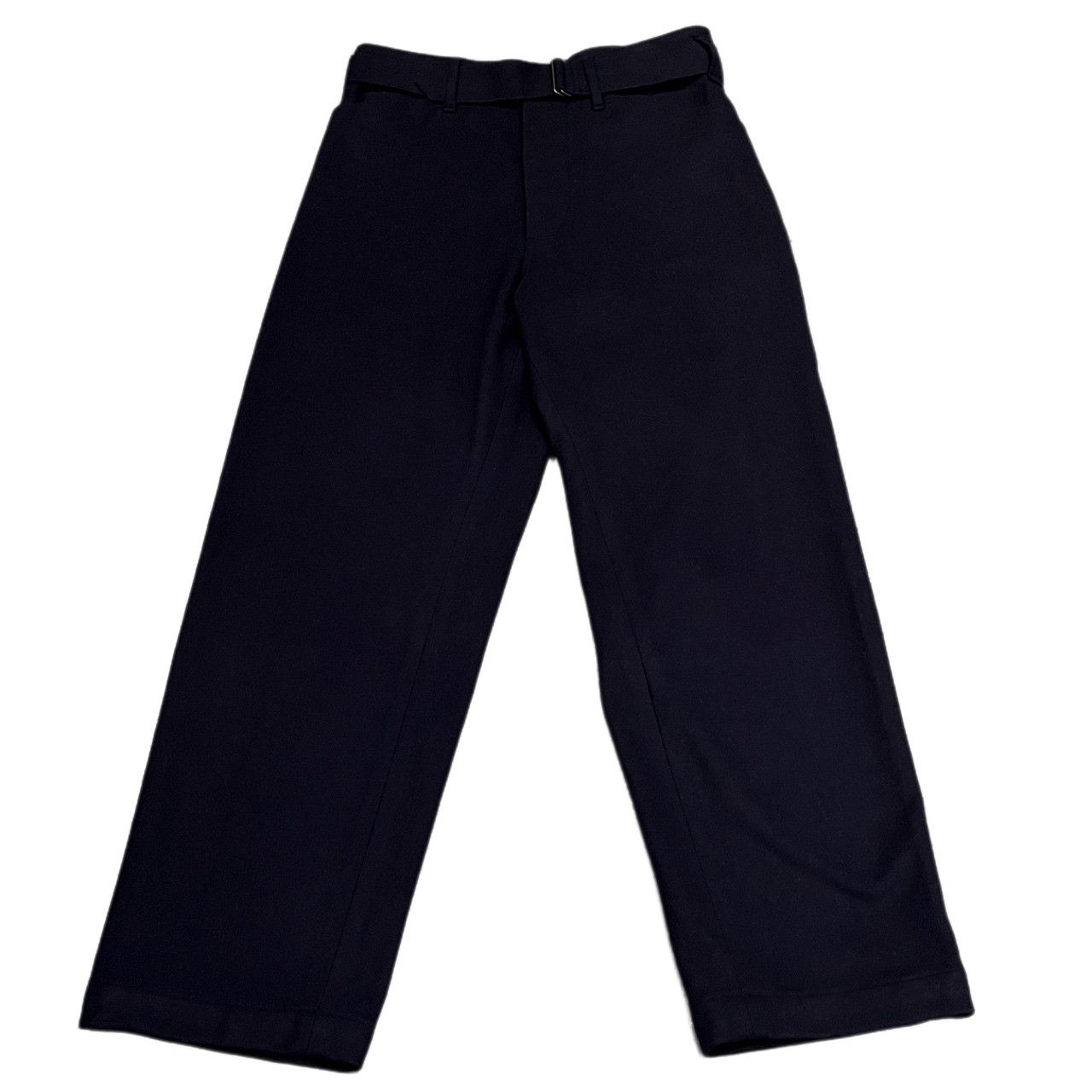 Comoli Comoli 16AW Melton Wool Nylon Belted Pants Navy Size 1 Size US 30 / EU 46 - 3 Thumbnail