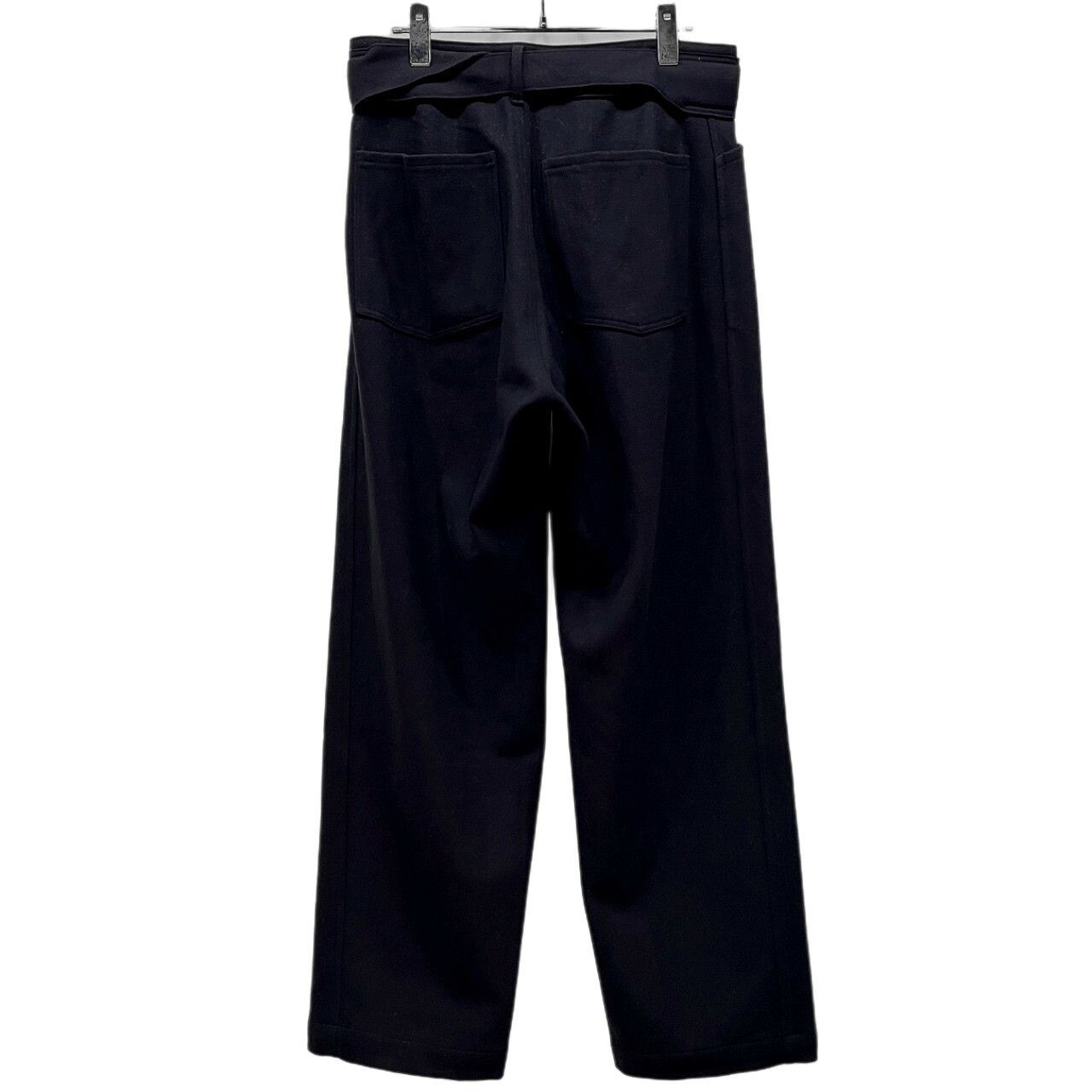Comoli Comoli 16AW Melton Wool Nylon Belted Pants Navy Size 1 Size US 30 / EU 46 - 2 Thumbnail