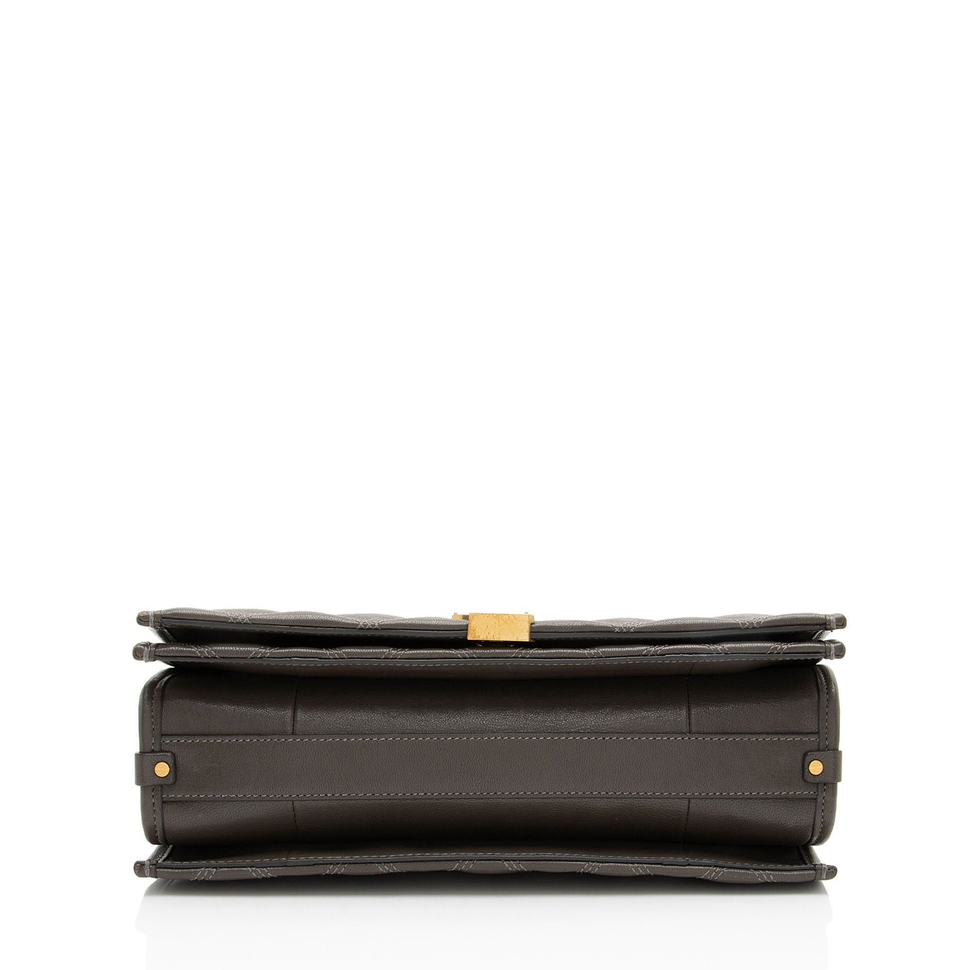 Saint Laurent Paris Saint Laurent Diamond Quilted Leather Monogram Becky Small S Size ONE SIZE - 4 Thumbnail