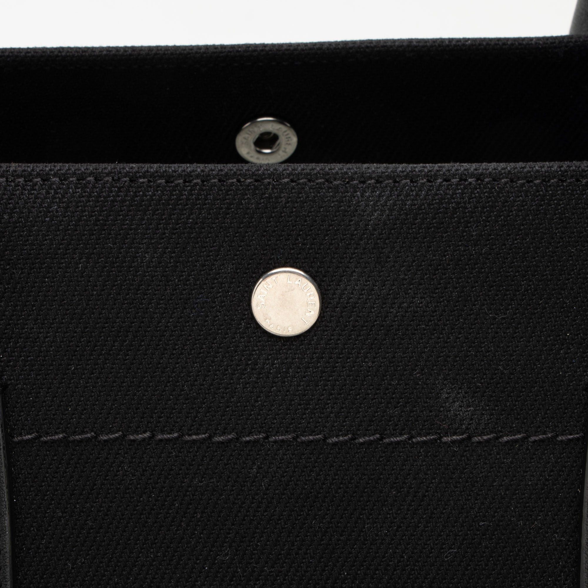 Saint Laurent Paris Saint Laurent Canvas Calfskin Rive Gauche Large Tote Size ONE SIZE - 9 Thumbnail