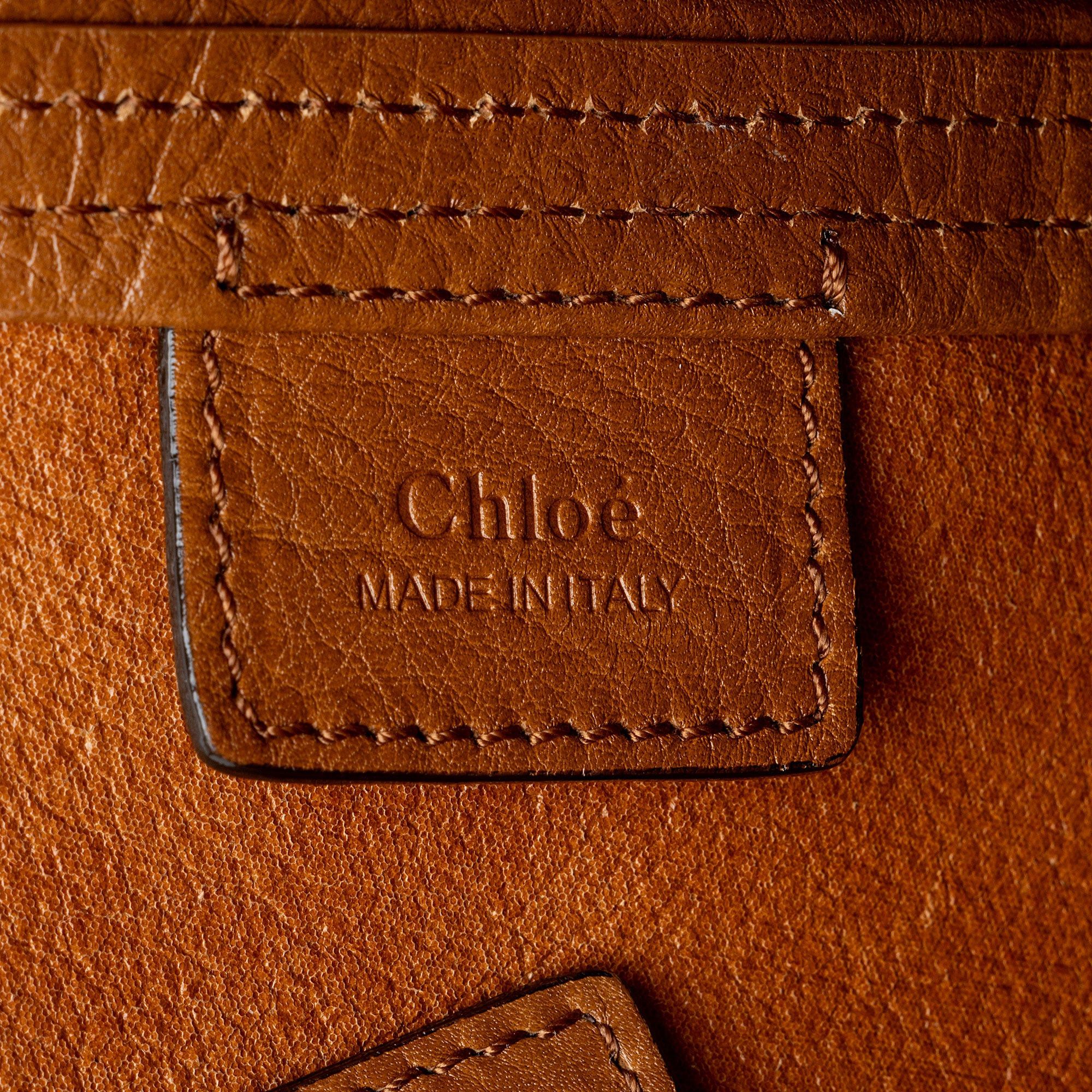 Chloe Chloe Grained Calfskin Spin Small Tote Size ONE SIZE - 8 Thumbnail
