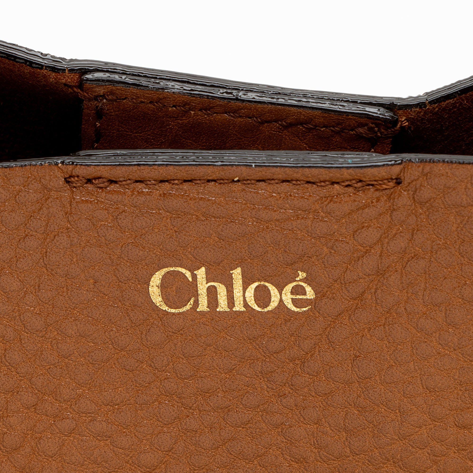 Chloe Chloe Grained Calfskin Spin Small Tote Size ONE SIZE - 10 Thumbnail