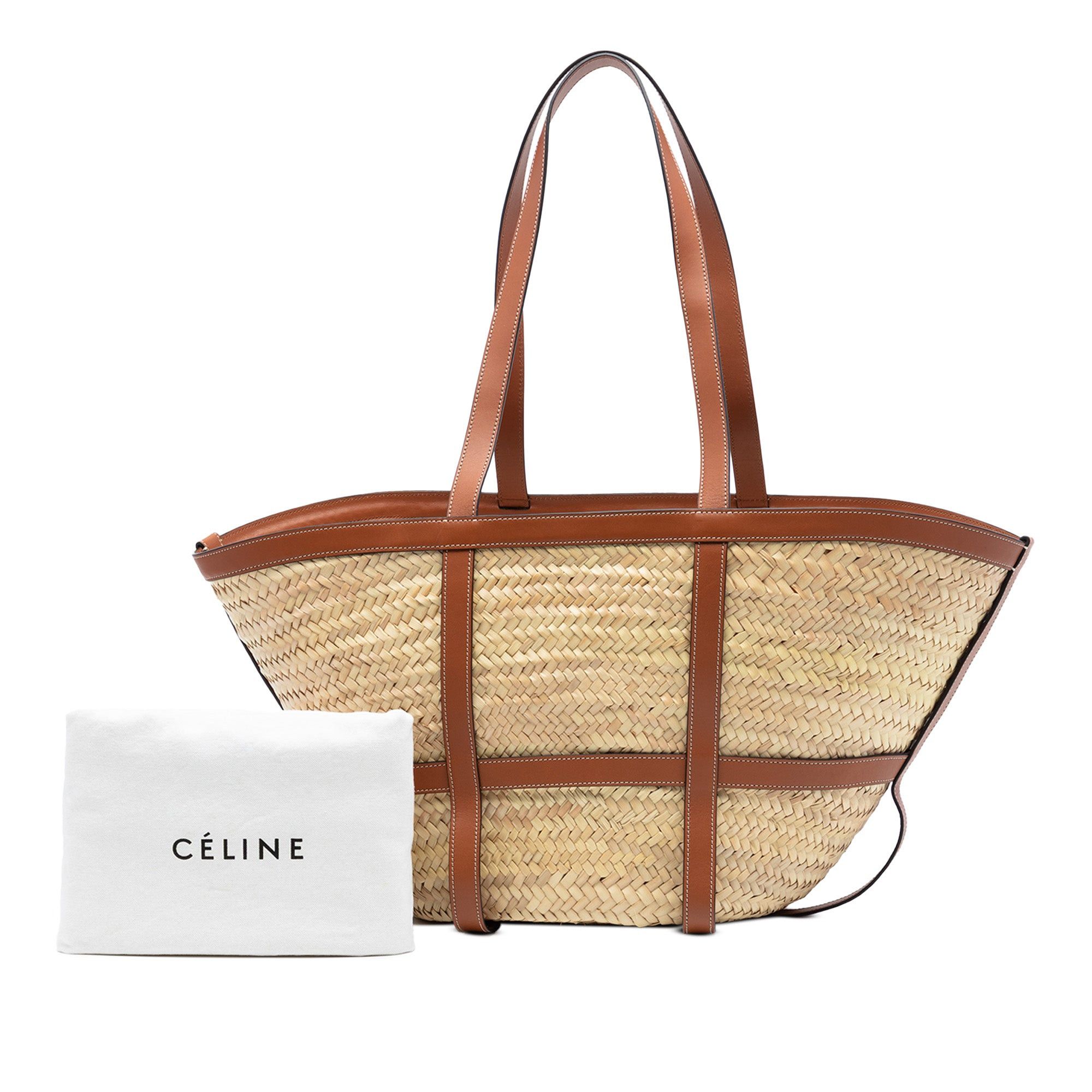 Celine Raffia Gridded Classic Panier Tote Size ONE SIZE - 8 Thumbnail