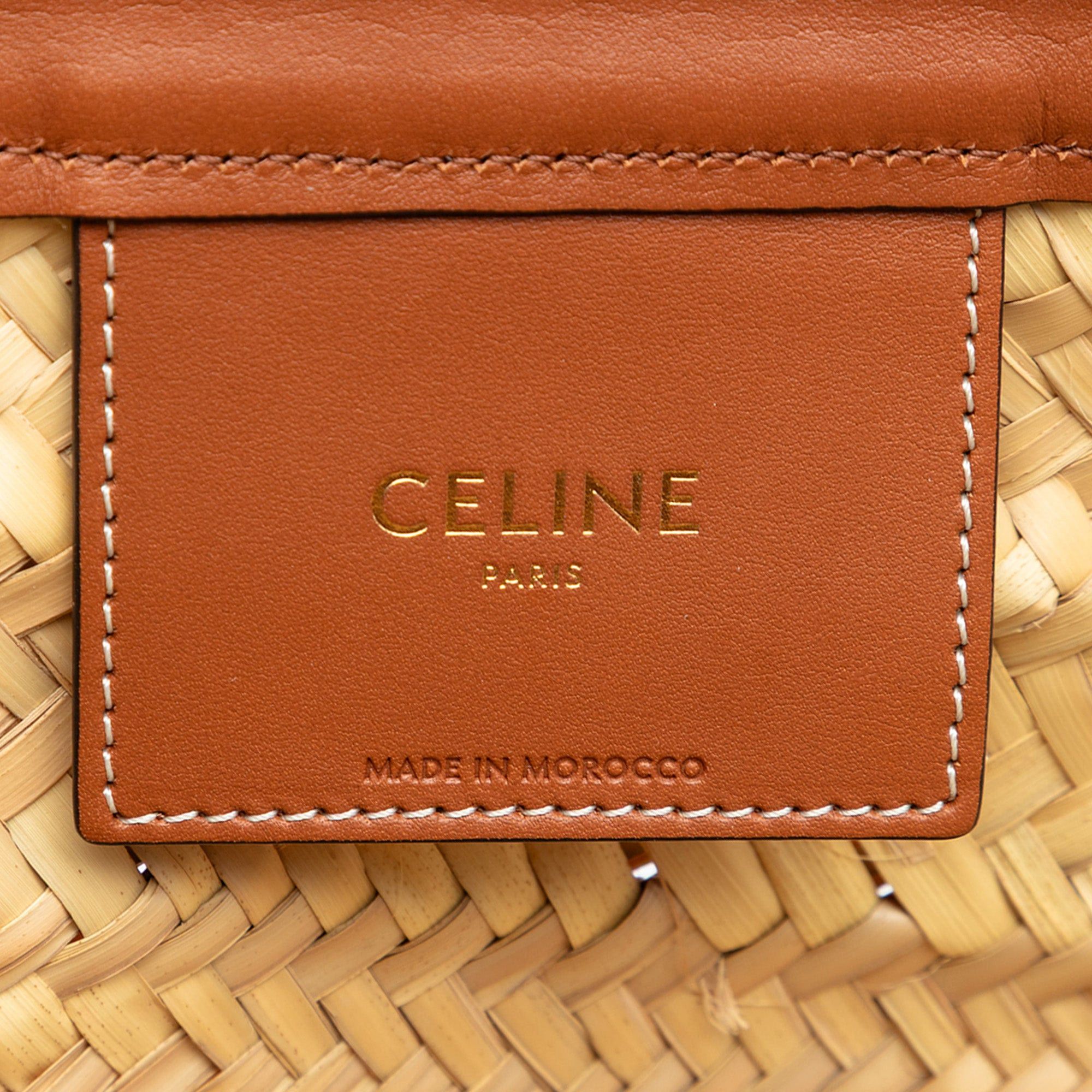 Celine Raffia Gridded Classic Panier Tote Size ONE SIZE - 5 Thumbnail