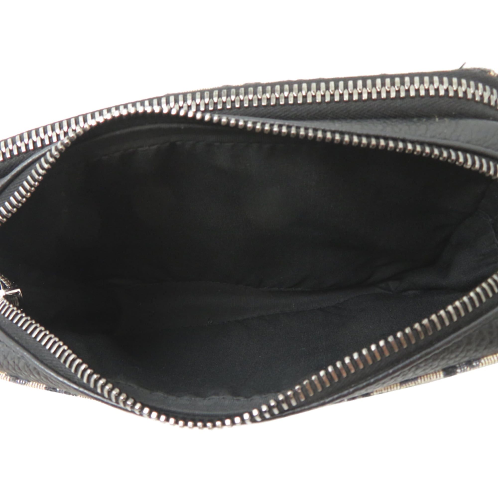 Dior Christian Dior Dior Zip Pouch with Strap, Women's/Men's Shoulder Bag, 20BBC119YSE_H05E, Fabric, Black Size ONE SIZE - 6 Thumbnail