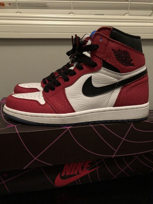 Jordan 1 spiderman legit hot sale check