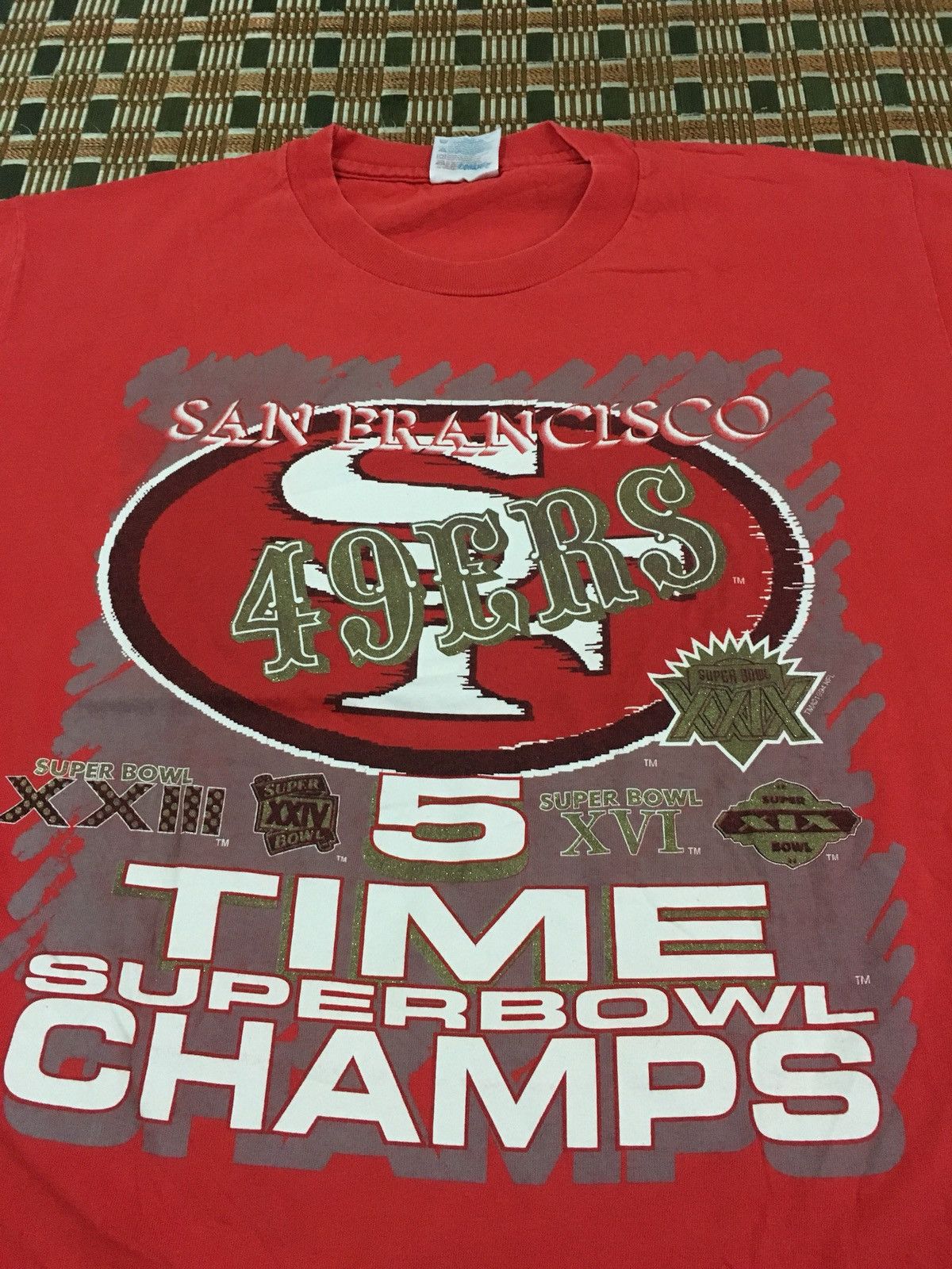NFL × Vintage Vintage San Francisco 49ers t shirt short sleeve Size US L / EU 52-54 / 3 - 3 Thumbnail