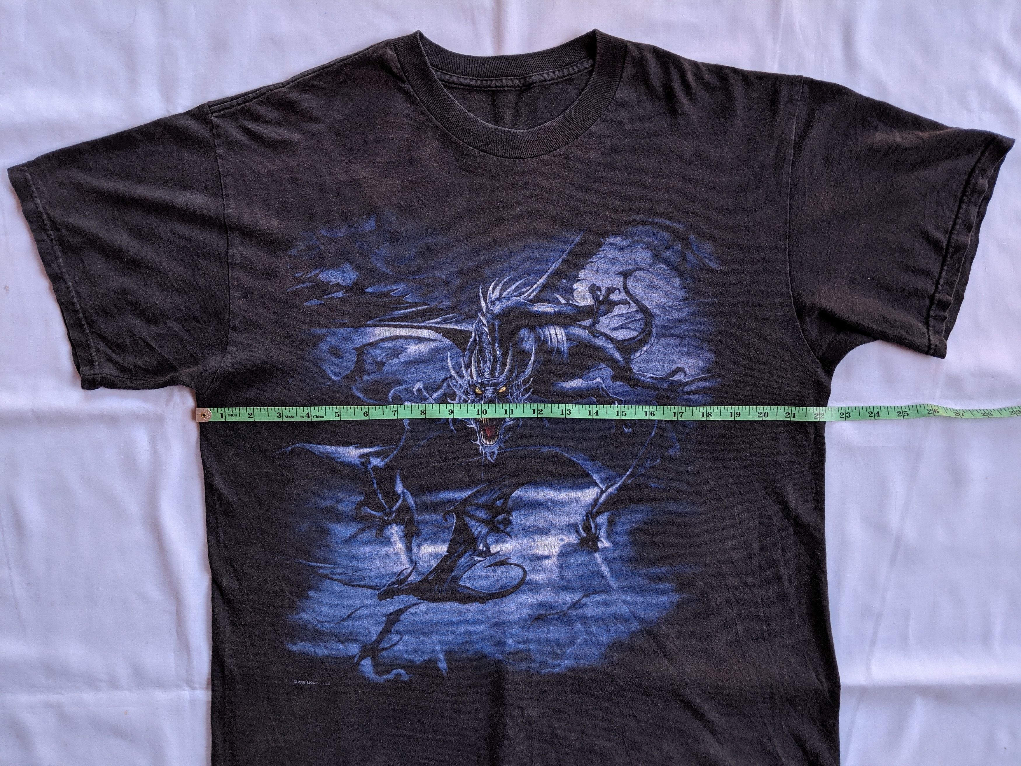 Other Vintage 90s Liquid blue animal tee overprint Size US L / EU 52-54 / 3 - 4 Thumbnail