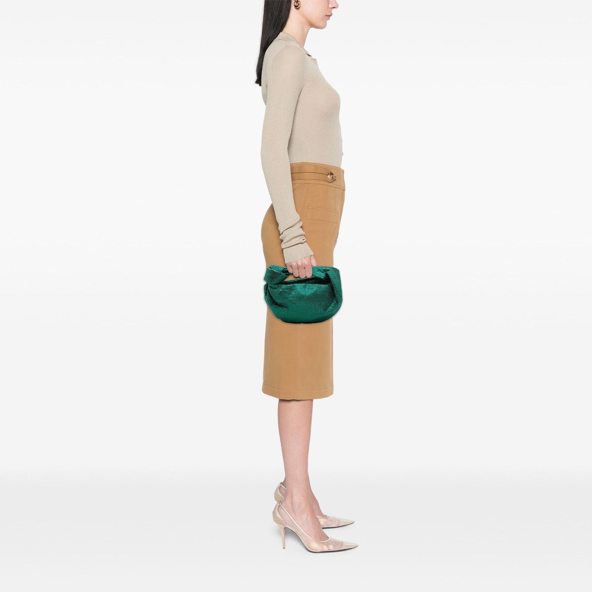 Bottega Veneta Crystal Embellished Satin Jodie Size ONE SIZE - 6 Thumbnail